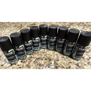 Lot of 9 Axe Aqua Bergamot Fine Fragrance Collection Body Spray 1oz Travel Size